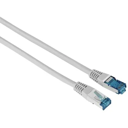 Cablu de corelare de rețea HAMA F/UTP, CAT 6, RJ-45 - RJ-45, 1Gbit/s, 3,0 m, Gri, Bulk