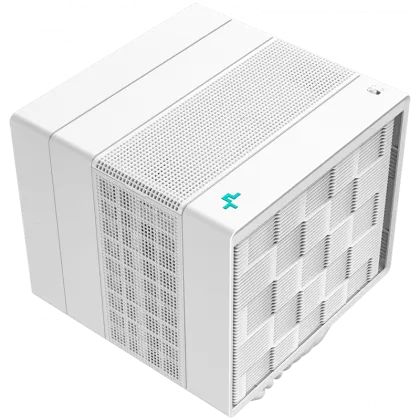 DeepCool ASSASSIN IV WH, răcitor de aer pentru procesor, alb, ventilatoare FDB 1x120mm + 1x140mm, comutator de viteză a ventilatorului, TDP 280W, 7 conducte de căldură, Intel LGA2066/2011-v3/2011/1700/1200/115151515, AMD/AM1515 /AM4 , 6 ani,R-ASN4-WHNNMT-