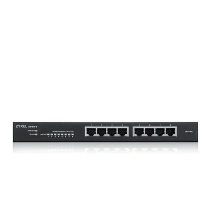 Switch ZyXEL GS1915-8, 8-port GbE Smart hybrid mode Switch, standalone or NebulaFlex Cloud, desktop,fanless