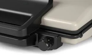 Grătar de contact Bosch TCG3302, Grătar de contact 3 în 1, 2000 W, Plăci grătar detașabile din aluminiu cu acoperire ceramică antiaderentă, argintiu