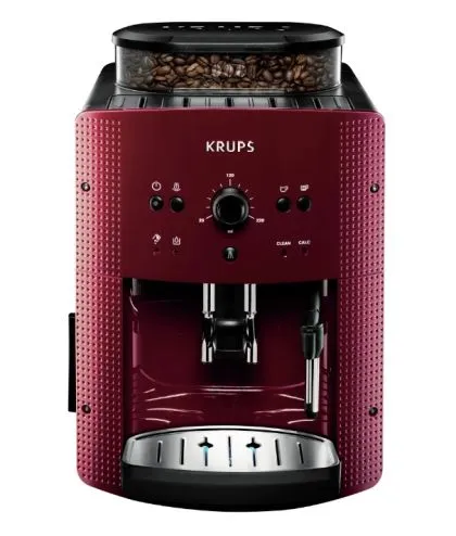 Aparat de cafea Krups EA810770, Espresso Essential, Thermoblock Compact, Roșu Manual