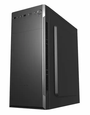 Carcasă FSP CMT160 ATX Mid Tower, neagră