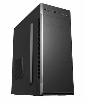 Carcasă FSP CMT160 ATX Mid Tower, neagră