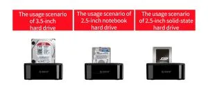 Orico Depolama bağlantı istasyonu - HDD/SSD Bağlantı İstasyonu - 2,5 ve 3,5 inç USB3.0 - 6218US3