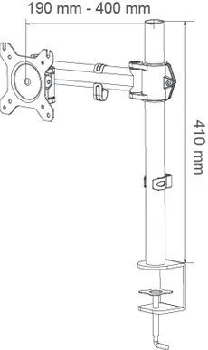 Monitor Arctic Desk Mount - Z1 BASIC