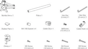 Monitor Arctic Desk Mount - Z1 BASIC