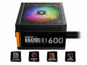 Gamdias Güç Kaynağı PSU 600W Adreslenebilir RGB - KRATOS E1-600