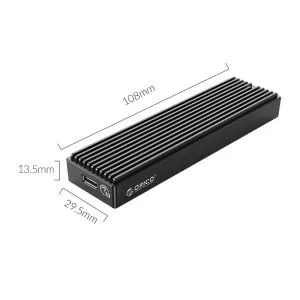 Orico Storage - Case - M.2 NVMe M-key 10 Gbps - M2PV-C3-BK-BP