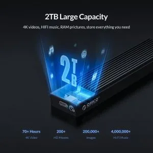 Orico Storage - Case - M.2 NVMe M-key 10 Gbps - M2PV-C3-BK-BP
