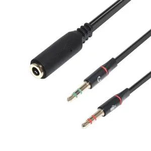 Makki adaptörü 3,5 mm 4 pimli F / 2 x 3,5 mm M - MAKKI-CBL-SP40