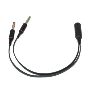 Makki adaptörü 3,5 mm 4 pimli F / 2 x 3,5 mm M - MAKKI-CBL-SP40