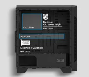 Zalman bilgisayar kasası Case ATX - ZM-S3