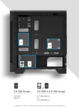 Zalman bilgisayar kasası Case ATX - ZM-S3