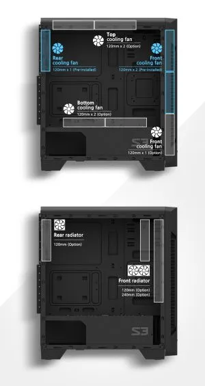 Zalman bilgisayar kasası Case ATX - ZM-S3