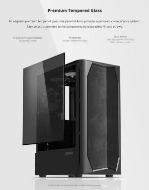 Zalman Case ATX - N4 - RGB, Tempered Glass
