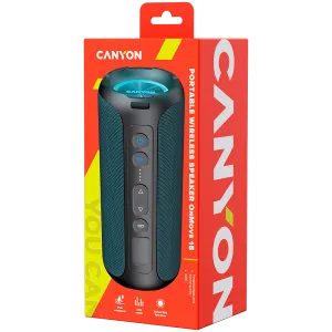 CANYON OnMove 15, difuzor Bluetooth, albastru închis, IPX6, 2*20W, baterie 7.4V 2600mah, EQ, TWS, AUX, Hand-free