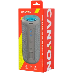 CANYON OnMove 15, Bluetooth speaker, Beige, IPX6, 2*20W, 7.4V 2600mah battery, EQ, TWS, AUX, Hand-free