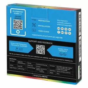 Ventilator Arctic Ventilator 120 mm P12 PWM PST A-RGB 0dB (negru)
