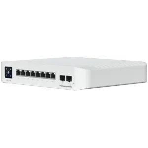 Ubiquiti USW-Pro-8-PoE-EU Un comutator Layer 3 cu 8 porturi cu ieșire PoE+ și PoE++.