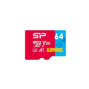 Card de memorie Silicon Power Superior Gaming 64GB, microSDHC/SDXC, Clasa 10, A1, V30, UHS-I U3, Adaptor SD