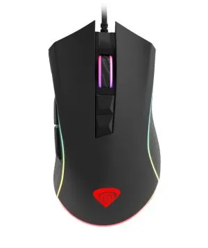Mouse Genesis Gaming Mouse Krypton 770 12000Dpi Optical With Software Rgb Illuminated Black