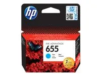 Cartuș de cerneală original HP 655 CZ110AE BHK cyan capacitate standard 600 pagini 1 pachet