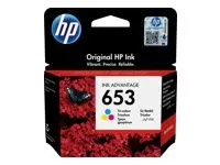 Cartuș original HP 653 Tricolor Ink Advantage