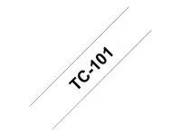 BROTHER P-Touch TC-101 negru pe transparent 12mm