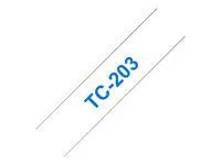 BROTHER P-Touch TC-203 albastru pe alb 12mm