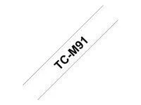 BROTHER P-Touch TC-M91 negru pe transparent-mat 9mm
