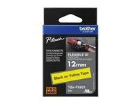 BROTHER P-Touch TZE-FX631 negru pe galben 12mm