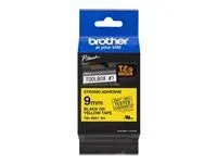 BROTHER P-Touch TZE-S621 negru pe galben 9 mm extra lipici