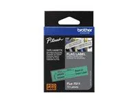 Bandă flag BROTHER FLe-7511 21MMX45MM negru pe alb pentru P-touch D800W P900W P950NW
