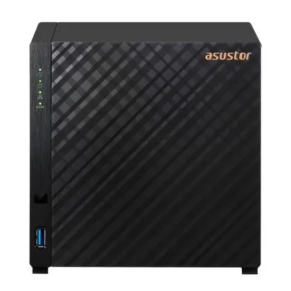 Stocare de rețea Asustor AS1104T, NAS cu 4 locații, Realtek RTD1296, Quad-Core, 1,4 GHz, 1 GB DDR4 (nu extensibil), 2,5 GbE x1, USB3.2 Gen1 x2, WOW (Wake on WAN), System Sleep Mode, criptare hardware, EZ connect, EZ Sync