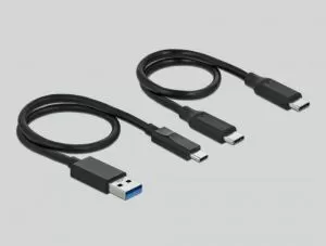 Stație de andocare Delock, pentru SSD M.2 NVMe PCIe, USB-C 3.2 Gen 2