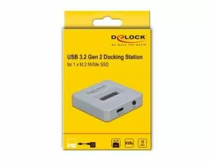 Stație de andocare Delock, pentru SSD M.2 NVMe PCIe, USB-C 3.2 Gen 2