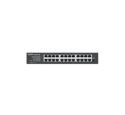 Switch ZyXEL GS1100-24E 24-port Gigabit Unmanaged switch v3, Fanless, 802.3az (Green), desktop/19" rackmount