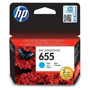 Cartuș consumabil de cerneală HP 655 Cyan