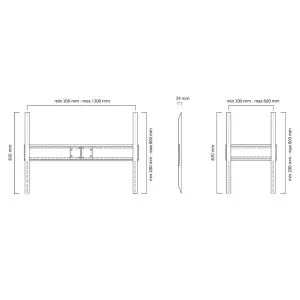 Stand Neomounts by NewStar Flat Screen Wall Mount - ideal for Large Format Displays (fixed) - 150 KG