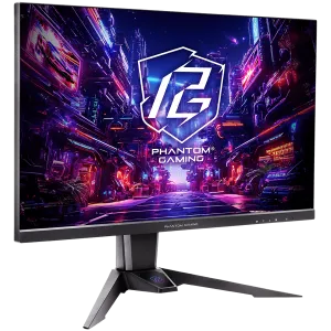 Monitor pentru jocuri Asrock, 27" QHD(2560x1440) IPS, 180 Hz, 99% sRGB, 1000:1, 16:9, 400 cd/m², 178º/178º, 1 ms (MPRT), AMD FreeSync, Flicker, fără pâlpâire Rotativ, înclinat, 2x difuzoare de 2W, 2x HDMI 2.0, 1x DP 1.4, 1x mufă audio (3,5 mm), antenă Wi-