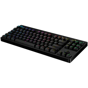 Tastatură mecanică pentru jocuri cu fir LOGITECH G PRO TKL - NEGRA - SUA INT'L - USB - CLICKY