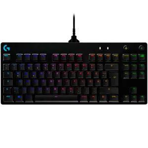 Tastatură mecanică pentru jocuri cu fir LOGITECH G PRO TKL - NEGRA - SUA INT'L - USB - CLICKY