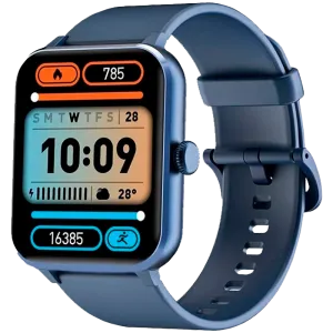 Blackview R50, TFT HD de 1,85 inchi, baterie de 350 mAh, detecție SpO2 24 de ore + monitorizare ritm cardiac, notificare pentru apeluri și SMS, albastru