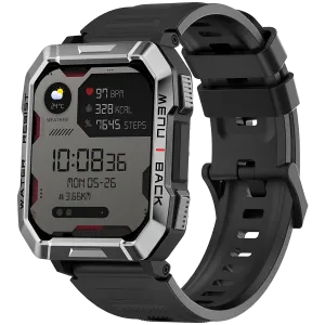 Blackview W60, 2.01inch HD,900mAh Battery, LED Flashlight & Compass Function, 24-hour SpO2 Detection + Heart Rate Monitoring, Monitor Sleep status, Calls and SMS notification, Black