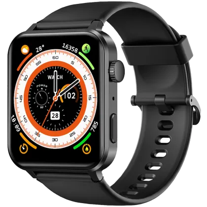 Blackview R30 Pro Fitness Smartwatch, 1.83-inch HD, 220mAh Battery, 24-hour SpO2 Detection + Heart Rate Monitoring, Monitor Sleep status, Calls and SMS notification, Black