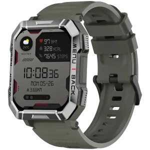 Blackview W60, 2.01inch HD,900mAh Battery, LED Flashlight & Compass Function, 24-hour SpO2 Detection + Heart Rate Monitoring, Monitor Sleep status, Calls and SMS notification, Khaki