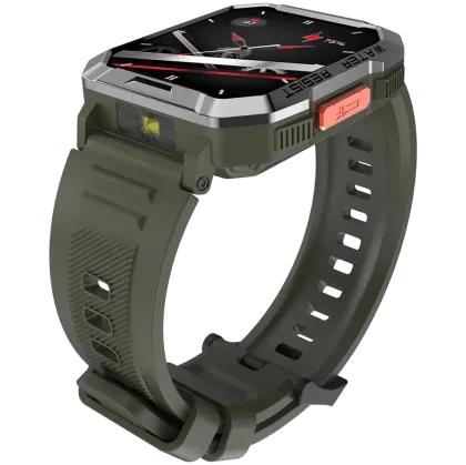Blackview W60, 2.01inch HD,900mAh Battery, LED Flashlight & Compass Function, 24-hour SpO2 Detection + Heart Rate Monitoring, Monitor Sleep status, Calls and SMS notification, Khaki