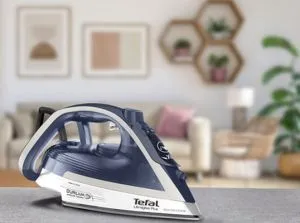 Iron Tefal FV6812E0, Ultragliss Plus, 2800W, white&blue red, 0-50g/min, shot 260g/min, Durilium AirGlide Plus soleplate, automatic steam, AD, water tank 300 ml