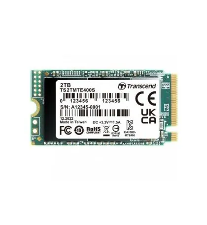 Hard disk Transcend 2TB, M.2 2242, PCIe Gen3x4, NVMe, 3D TLC, DRAM-less