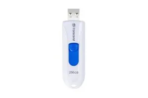 Memorie Transcend 256 GB, USB3.1, Pen Drive, fără capac, alb
